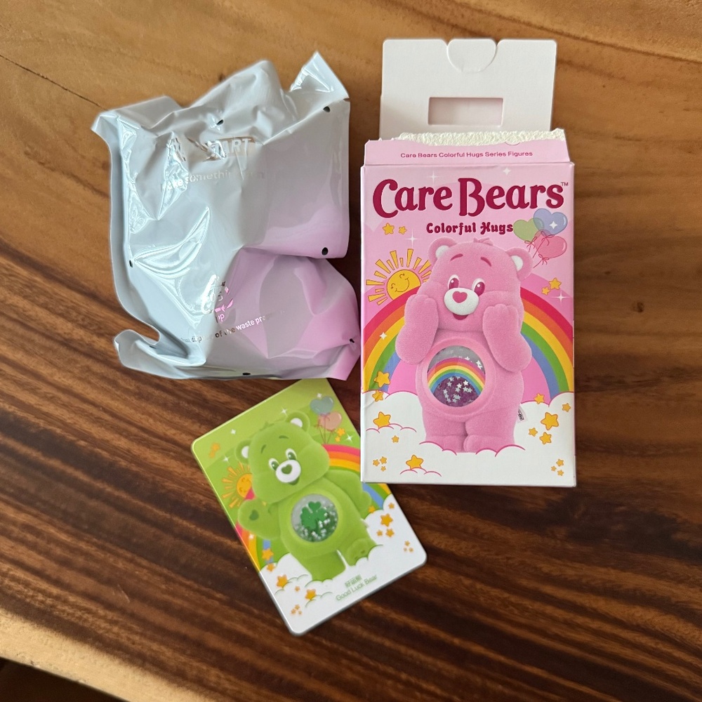 Carebears Lucky Bear Figurine PopMart (open box, sealed bag).